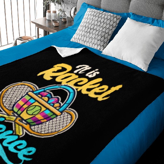 Tennis Easter Racket Science Baby Blankets