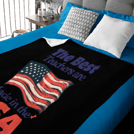 Teacher Appreciation Gift for 4th of July Baby Blankets