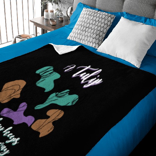 Tulips Tulip Flowers Baby Blankets