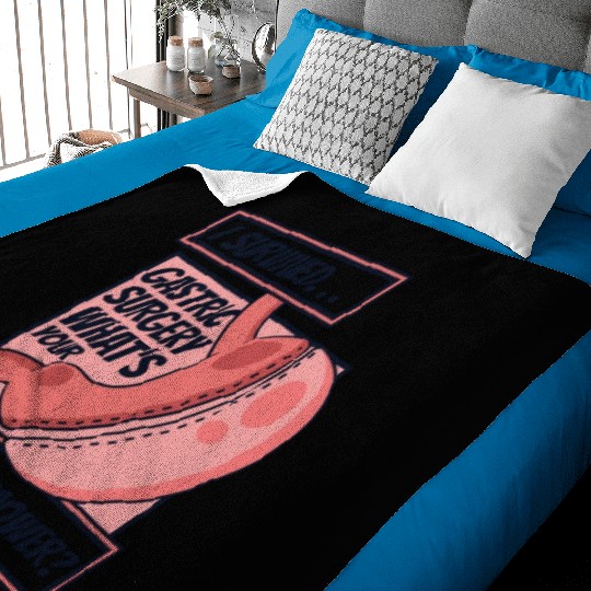 I Survived Gastric Surgery Gastric Bypass Gastric Baby Blankets