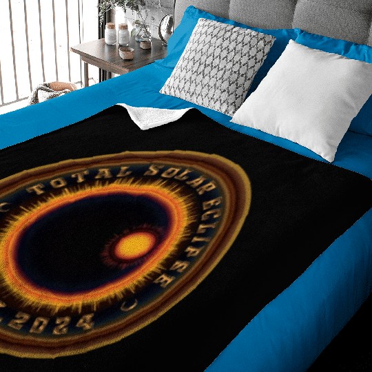 Total Solar Eclipse 2024 - Science Baby Blankets
