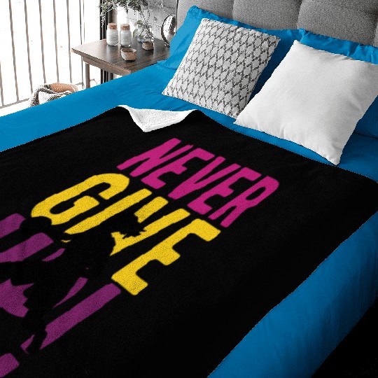 Perseverance in Play The Basketball Battle Cry Baby Blankets