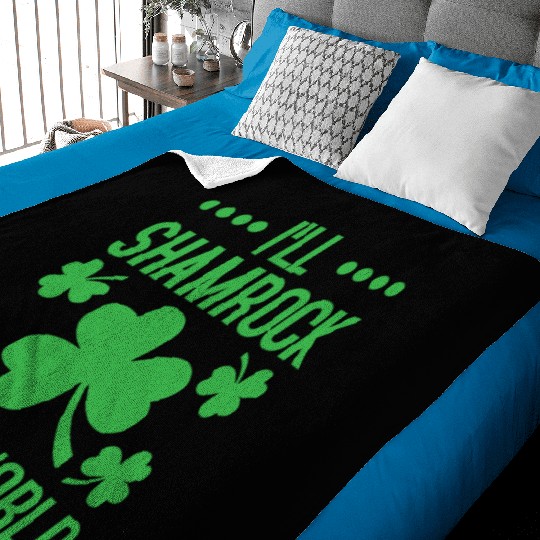 I'll Shamrock Your World St. Patrick's Day Baby Blankets