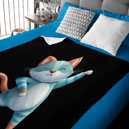 Funny Cat Dabbing A Hilarious Dance Design Baby Blankets