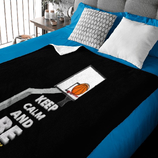 Basketball Zen Baby Blankets Keep Calm and Be Yourself