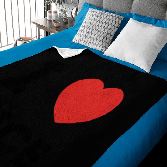 I Love Nice France Baby Blankets