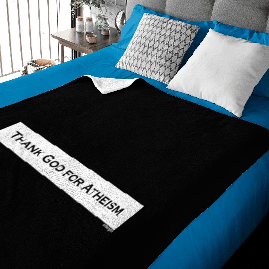 Thank God For Atheism Baby Blankets