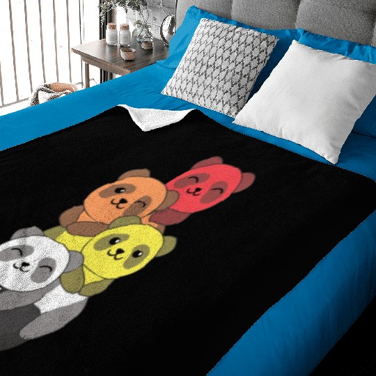 Lithsexual Flag Pride Lgbtq Cute Panda Baby Blankets