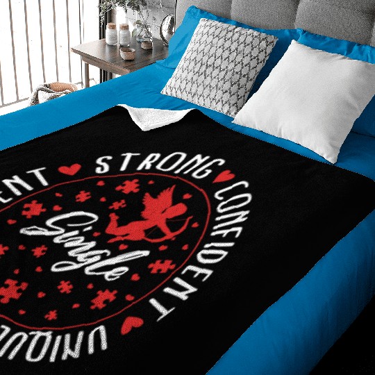 Single Awareness Baby Blankets, Single Independent Strong