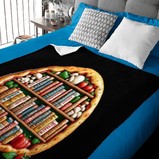 Pizza Words English Teacher Literature Baby Blankets
