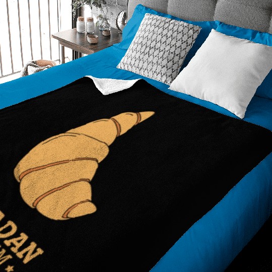 The crescent croissant is a sweet combination Baby Blankets