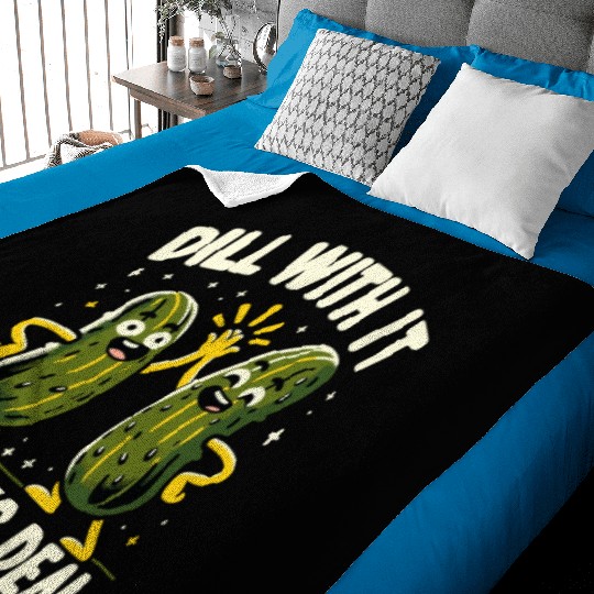 Pickle Lover Funny Pickle Dill pickle Pickled Baby Blankets