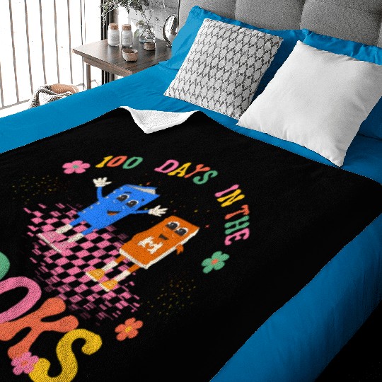 100 Days in the Books Reading Teacher Baby Blankets