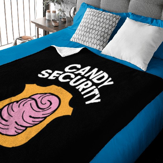 Candy Security Mom Dad Matching Birthday Costume Baby Blankets