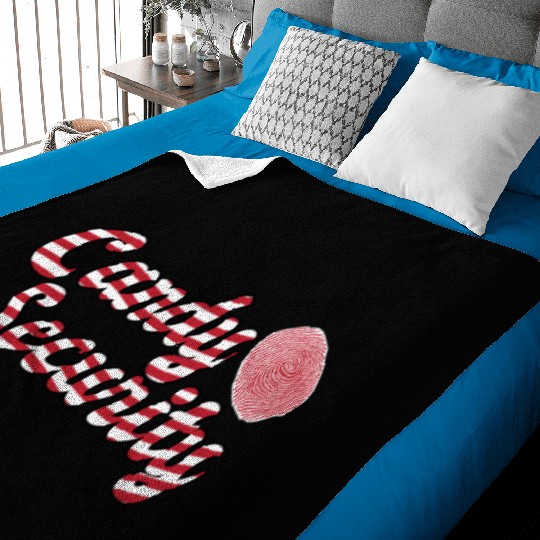 Candy Security Mom Dad Matching Birthday Costume Baby Blankets