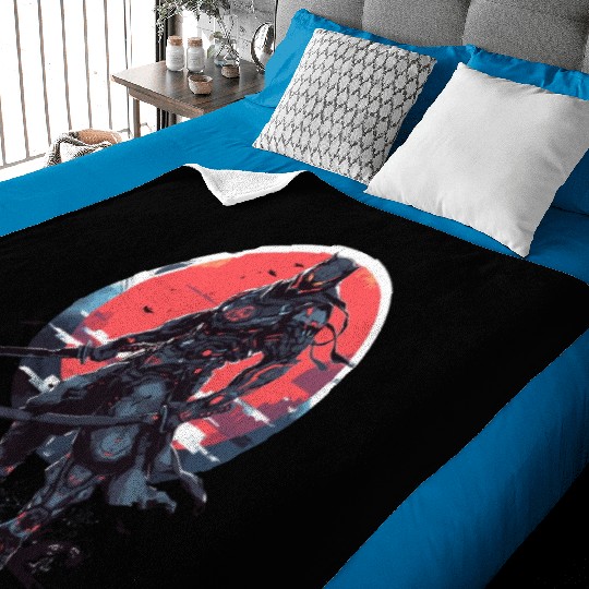 Anime Panther -Krieger Samurai Katana Baby Blankets