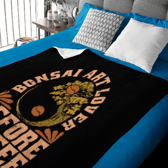 Bonsai Art Lover Before Gardening Coffee Lover Baby Blankets
