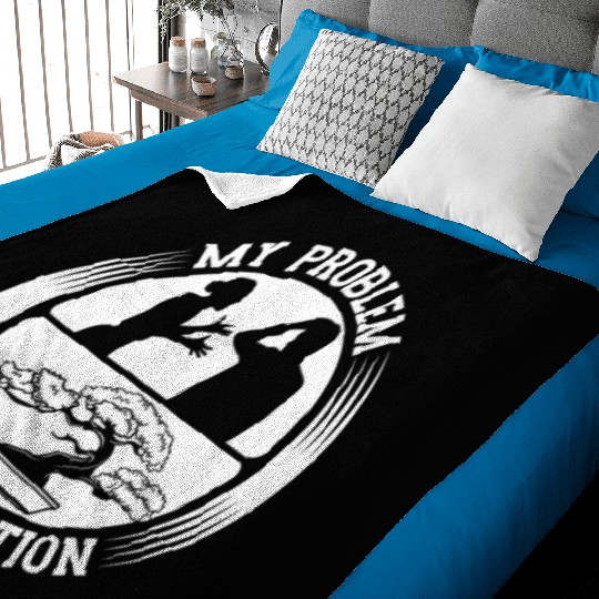 Bonsai Art Lover My Problem My Pictogram Dad Mom Baby Blankets