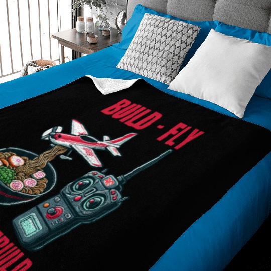 Funny Build Fly Crash Rebuild, Rc Planes And Ramen Baby Blankets