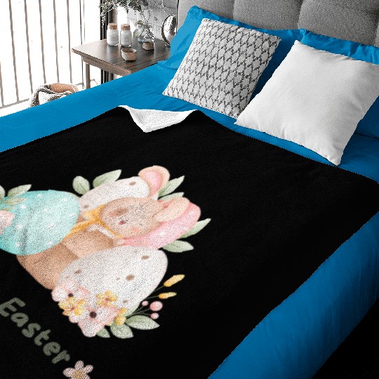 happy Easter Baby Blankets