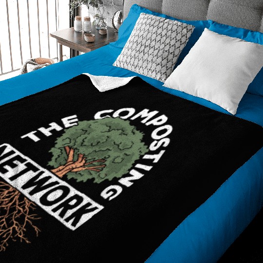 Gardener Recycle Vermicomposting Worm Farming Baby Blankets