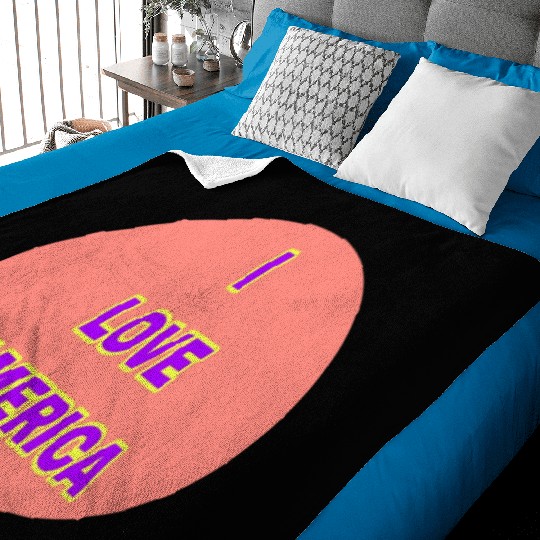 I LOVE AMERICA SUPER QUALITY Baby Blankets