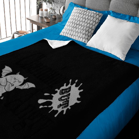 Charming but angry little devil cat funny quote Baby Blankets