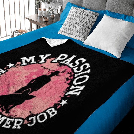 Pig Farmer My Passion My Pig Breeding Farming Life Baby Blankets