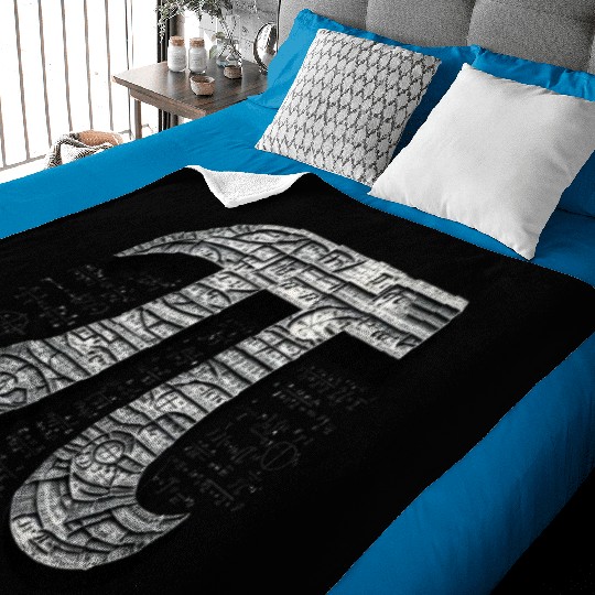 Pi Day Nerd Geek Love Math Pi Symbol Kids Men Baby Blankets