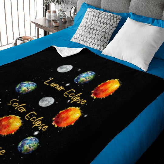 Lunar Eclipse Solar Eclipse and Apocalypse Baby Blankets