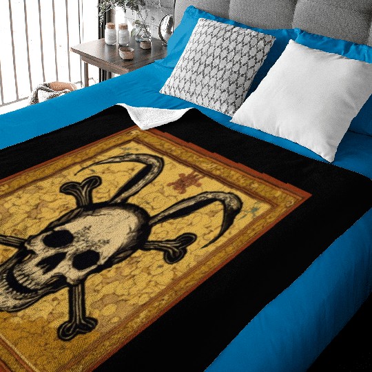 bunny skull and crossbones❤ D83D DC95 D83C DF39 D83D DC95 D83D DC95 D83C DF39 D83C DF39❤ D83C DF39 D83D DC95 D83D DC95 Baby Blankets