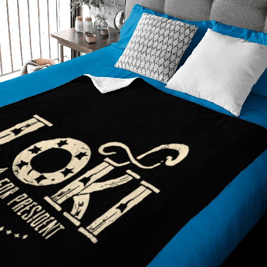 Loki For President Funny History Baby Blankets