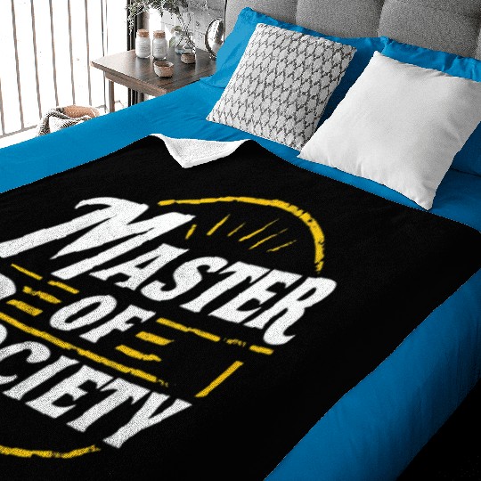Master of society Baby Blankets