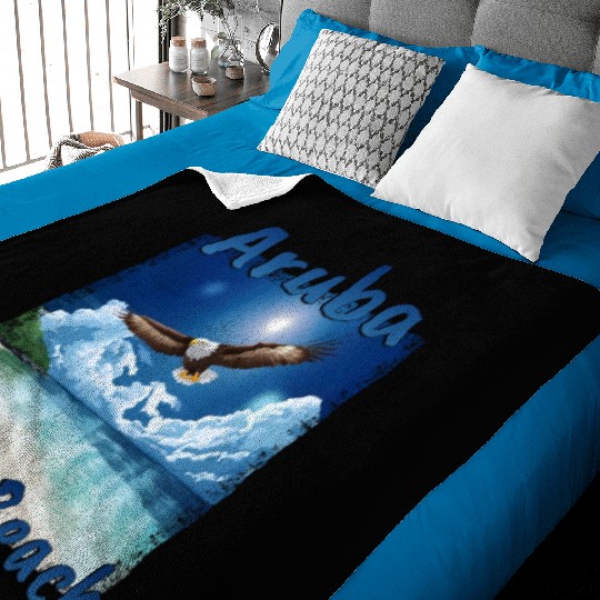 Aruba Eagle Beach Vacation Dream Baby Blankets