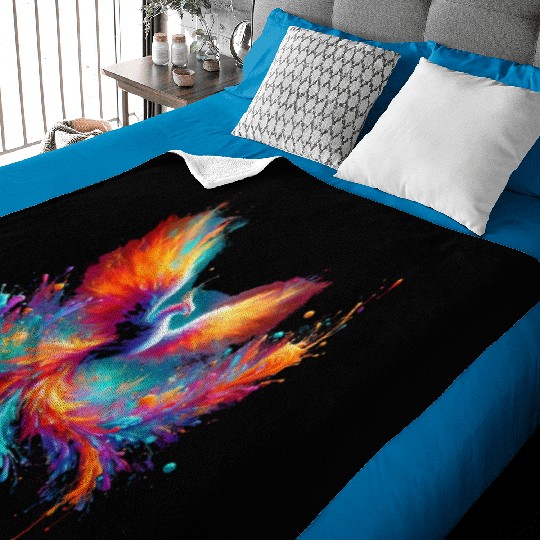 Resurgence of Radiance - Majestic Phoenix Art Baby Blankets