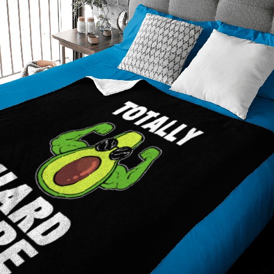 Avocado Gym Workout to attend gym and exercise Baby Blankets