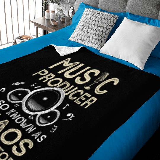 Funny Music Producer Chaos Coordinator Baby Blankets