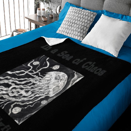 In a sea of chaos be the jellyfish relatable quote Baby Blankets