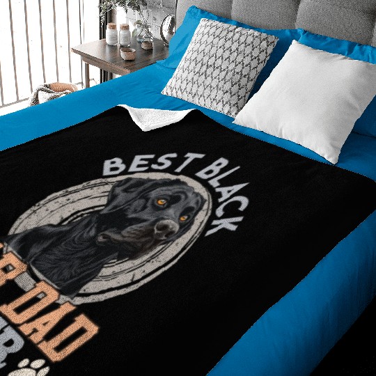 Labrador Owner BEST BLACK LAB DAD EVER Dog Baby Blankets