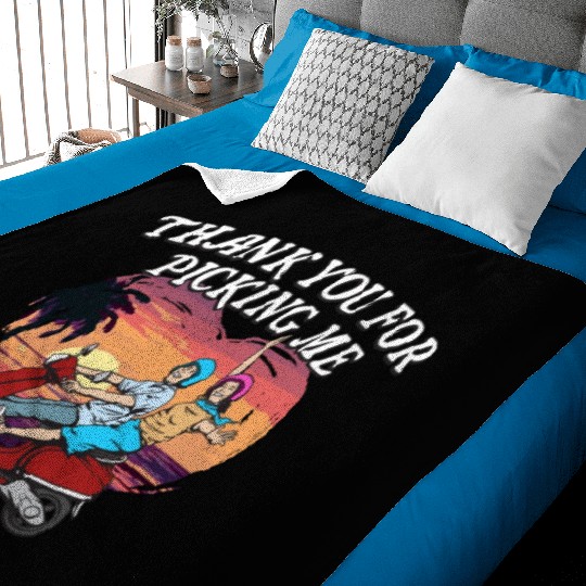 Thank You for Picking Me Funny Valentines Day Humo Baby Blankets