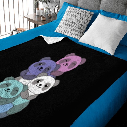 Spectrassexual Flag Pride Lgbtq Cute Panda Baby Blankets