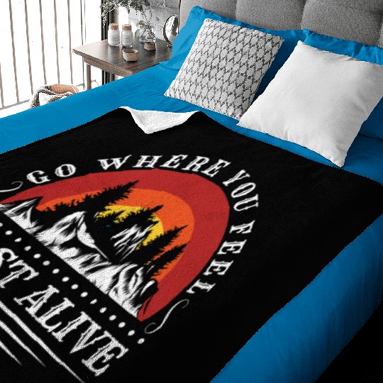 Mountaineering Climber Hobby Mountains Baby Blankets