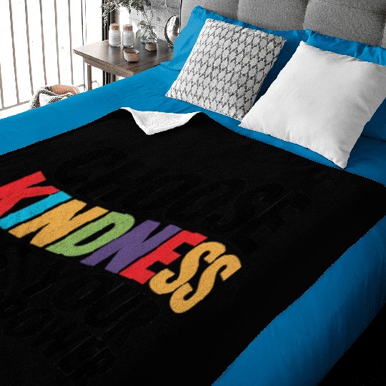Choose Kindness as Your Superpower | Digital Print Baby Blankets
