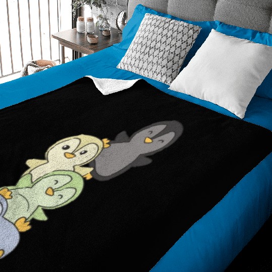 Cassgender Flag Pride Lgbtq Cute Penguin Baby Blankets