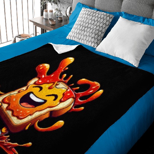 Jam Toast Delicious Breakfast Baby Blankets