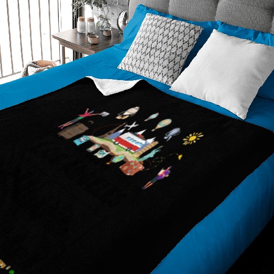 Unique Visit Los Angeles USA Travel Guide City Map Baby Blankets