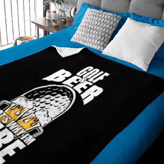 Funny Golf Beer Baby Blankets Funny Picture