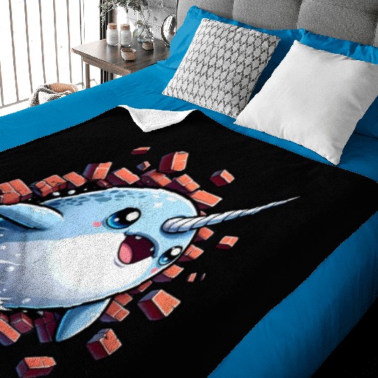 Narwhal Surprise Baby Blankets