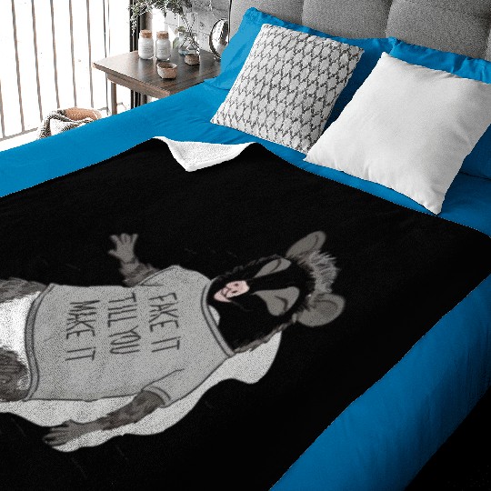 Live Weird Fake Your Death - Funny Possum Baby Blankets