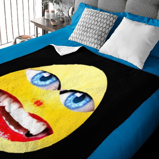 Smile Face Have a Nice Day Promote Happiness Joy Baby Blankets